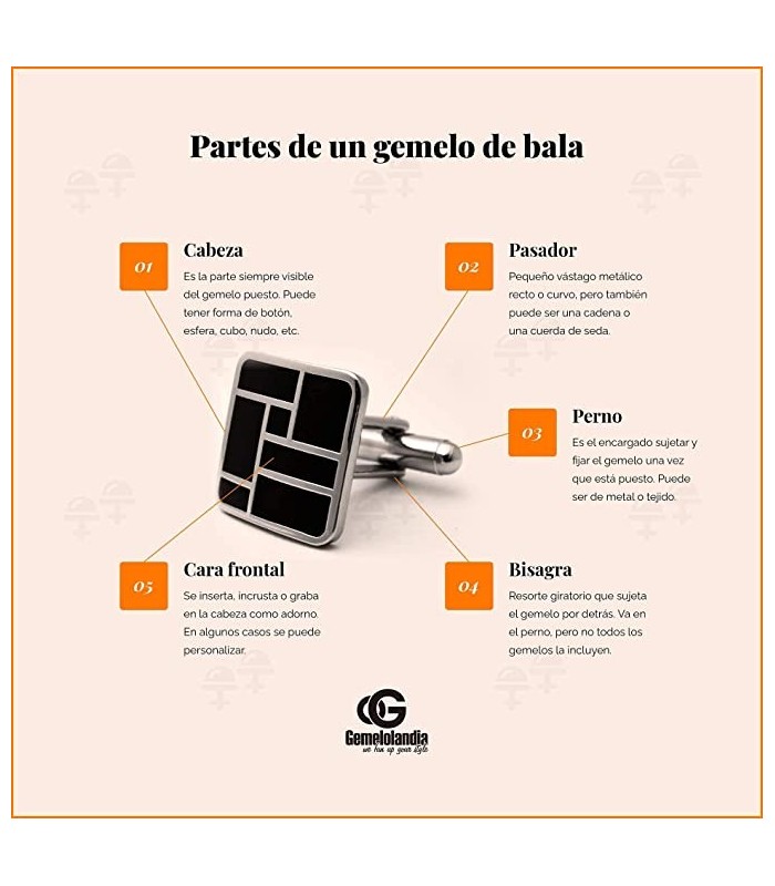 Gemelos para Camisa Groot 18mm