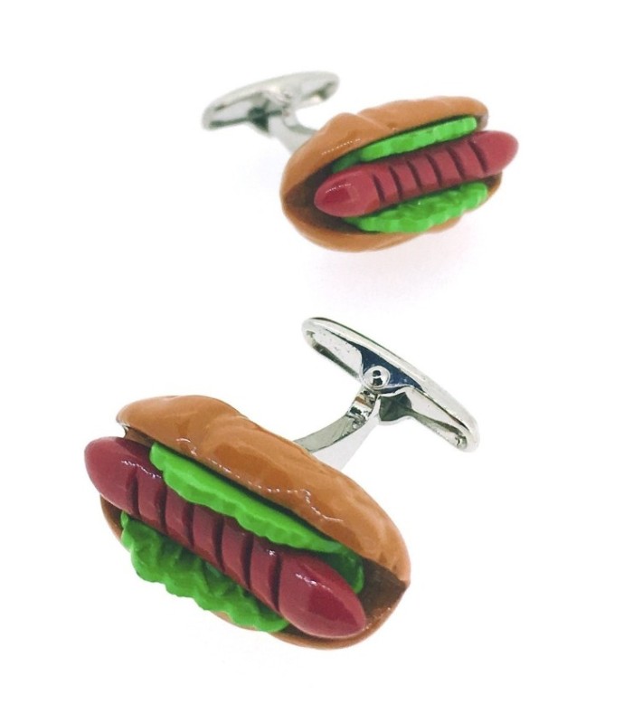 Gemelos para camisa Hot Dog Perrito Caliente