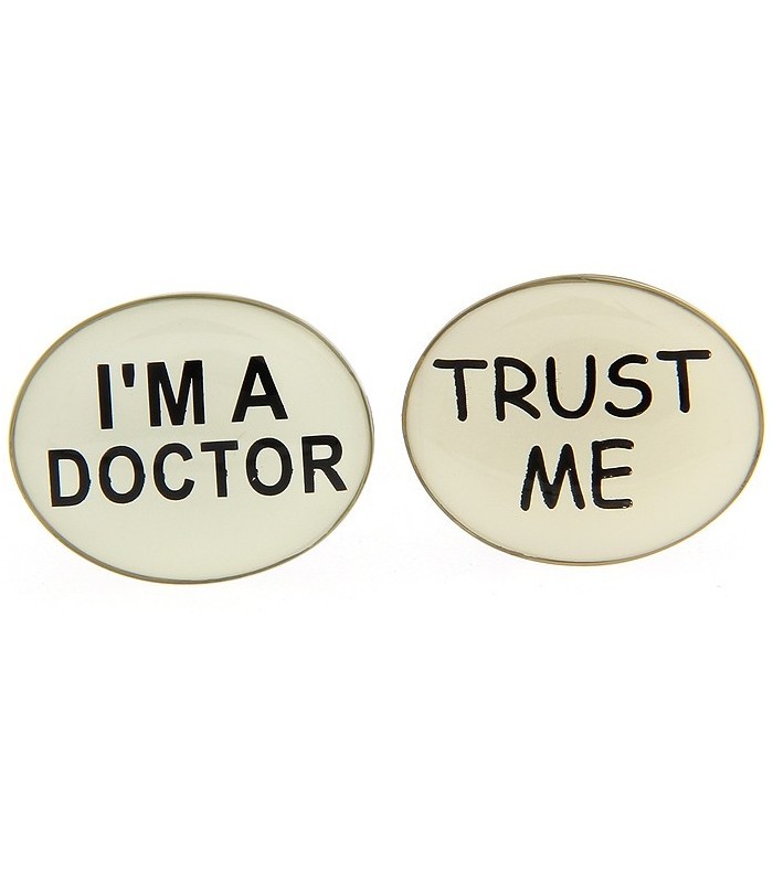 Gemelos para camisa I am a Doctor Trust Me