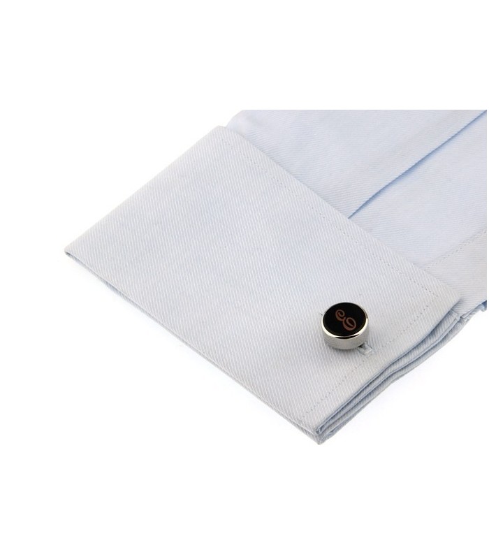 Gemelos para Camisa Inicial Letra Clásica E Medio Par