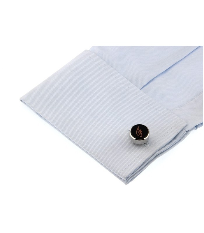 Gemelos para Camisa Inicial Letra Clásica F Medio Par