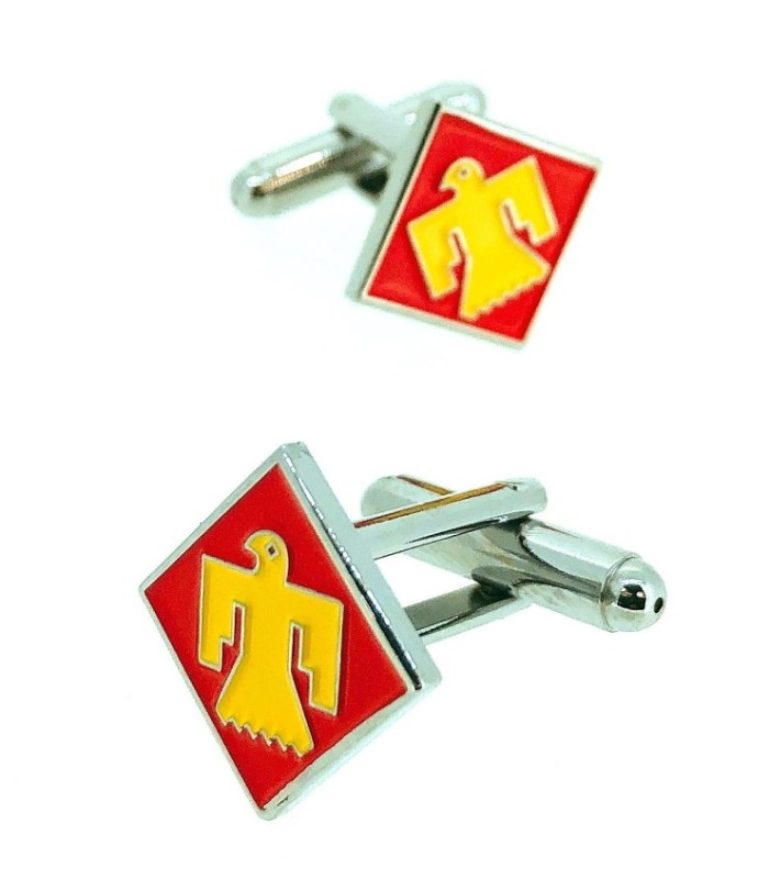 Gemelos para Camisa Insignia de la 45th Division de Infantería Americana