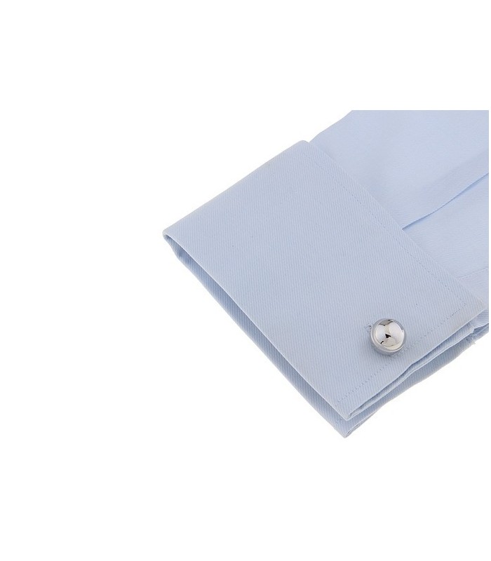 Gemelos para Camisa Jinete y Caballo de Carreras Plateado