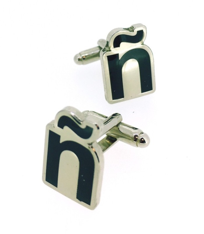 Gemelos para Camisa Letra Ñ Eñe