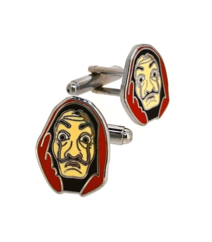 Gemelos para camisa Máscara Dalí 18x14mm