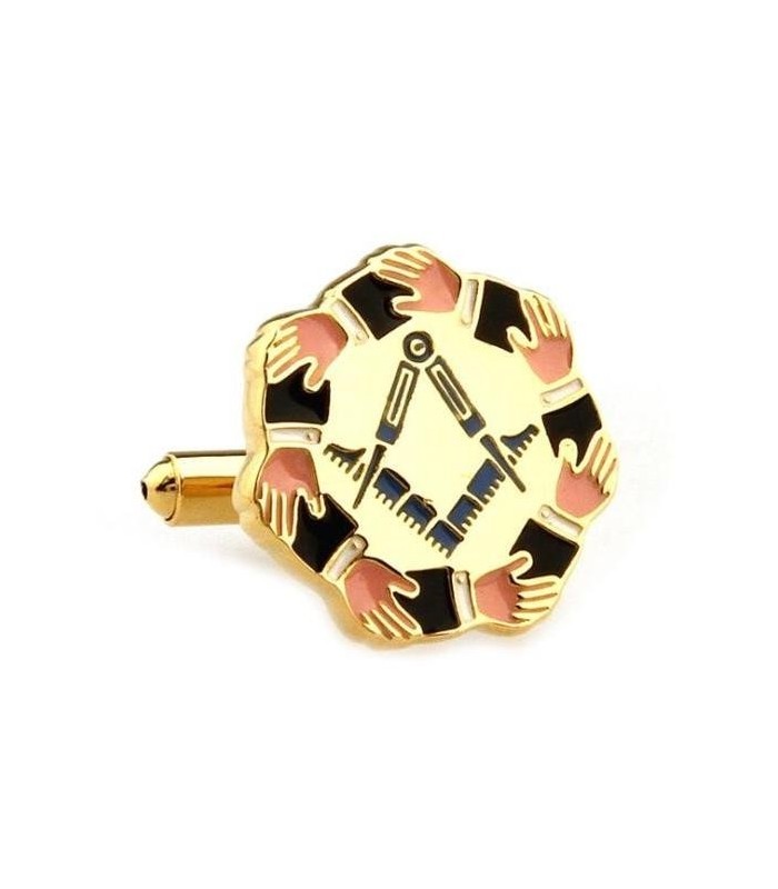 Gemelos para camisa Masonicos Manos entrelazadas