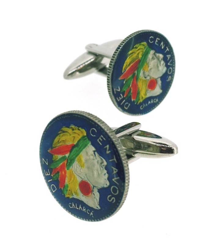 Gemelos Camisa Moneda Centavo Colombiano