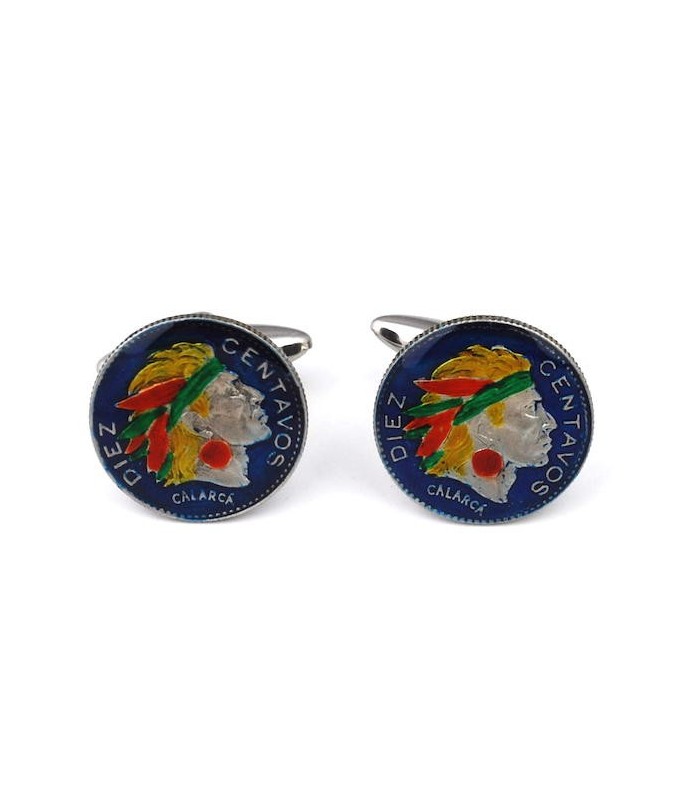 Gemelos Camisa Moneda Centavo Colombiano