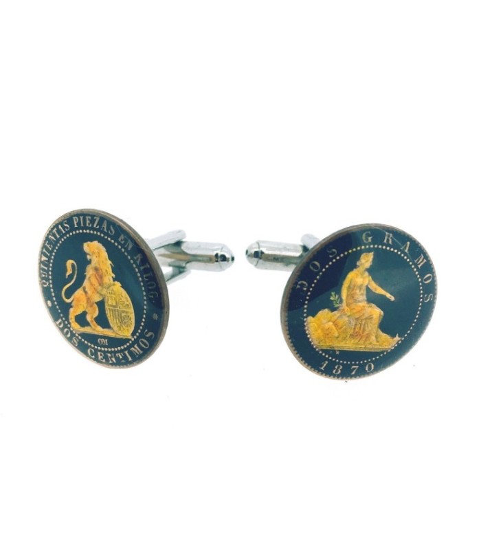 Moneda Dos Céntimos del Gobierno de la I República del año 1870