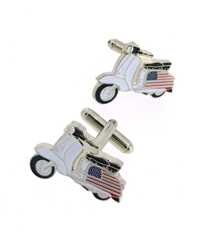 Gemelos para camisa Moto Lambretta-Vespa USA
