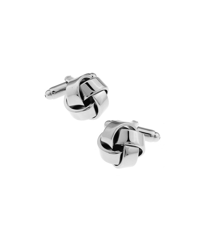 Gemelos para camisa Nudo Borla Acero Single Modelo II