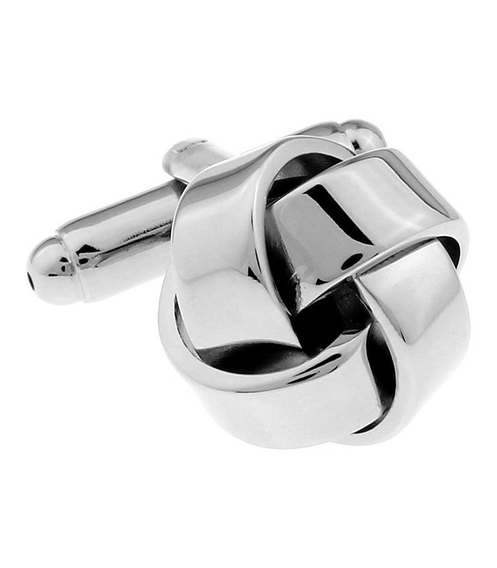 Gemelos para camisa Nudo Borla Acero Single Modelo II