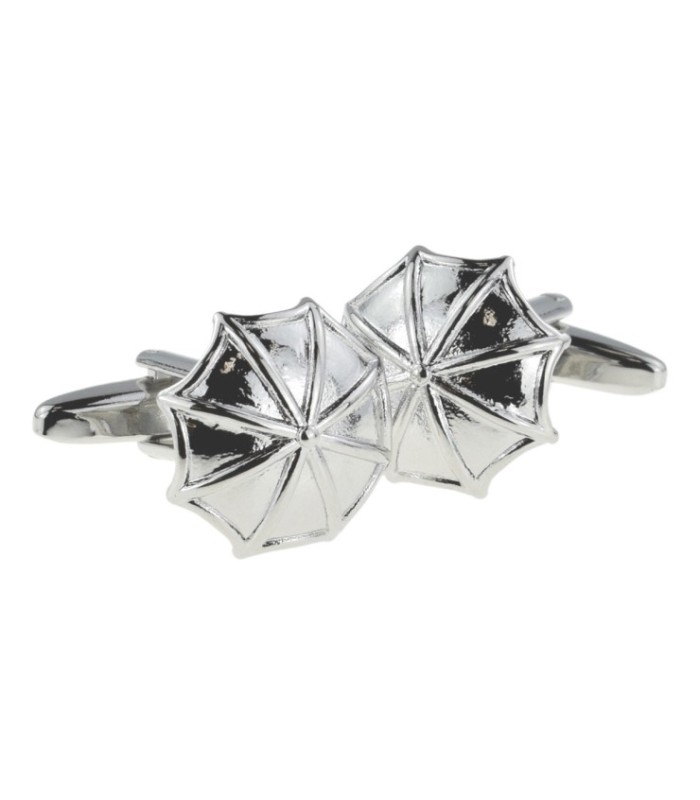 Gemelos para camisa Paraguas Plateado