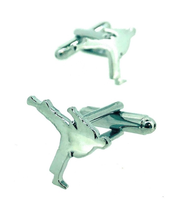 Gemelos para Camisa Patada Lateral de Karate