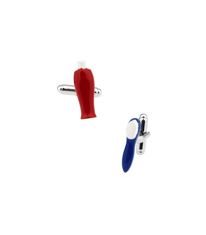 Gemelos de Camisa Dentífrico y Cepillo de Dientes