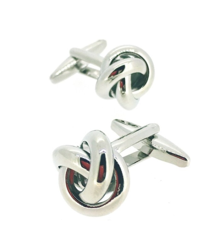 Gemelos para camisa Nudo Elegant Acero Single Plated