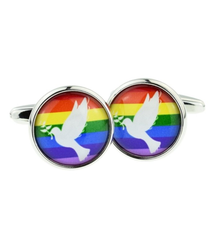 Gemelos para camisa Paloma de la Paz LGTBI