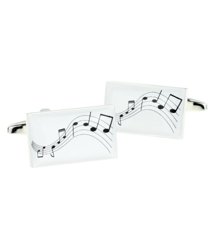 Gemelos para camisa Panel de Notas Musicales Modelo 2