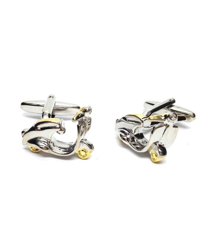Gemelos para Camisa Scooter Golden and Chrome