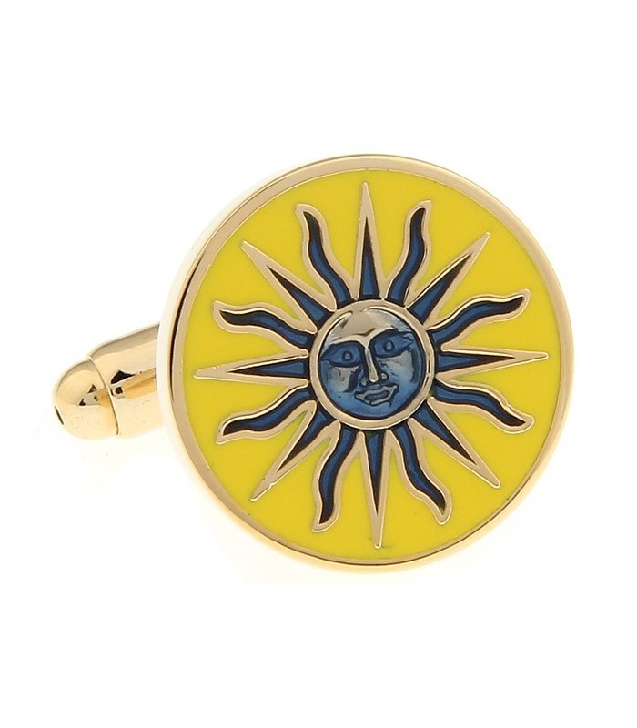 Gemelos para camisa Sol Rosa de los Vientos