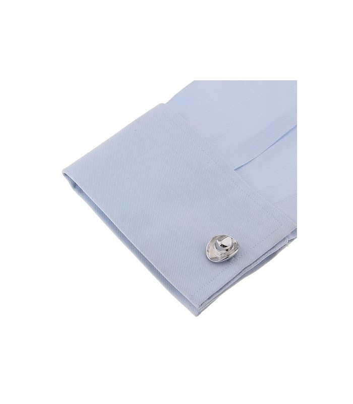 Gemelos para Camisa Sombrero Vaquero Cow Boy Acero