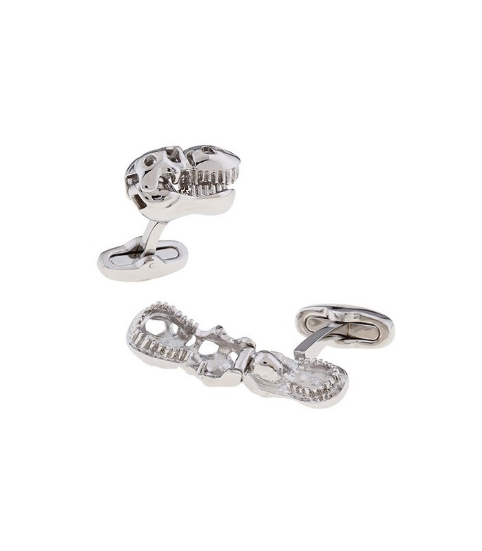 Gemelos para Camisa Tiranosaurio Rex Plateado