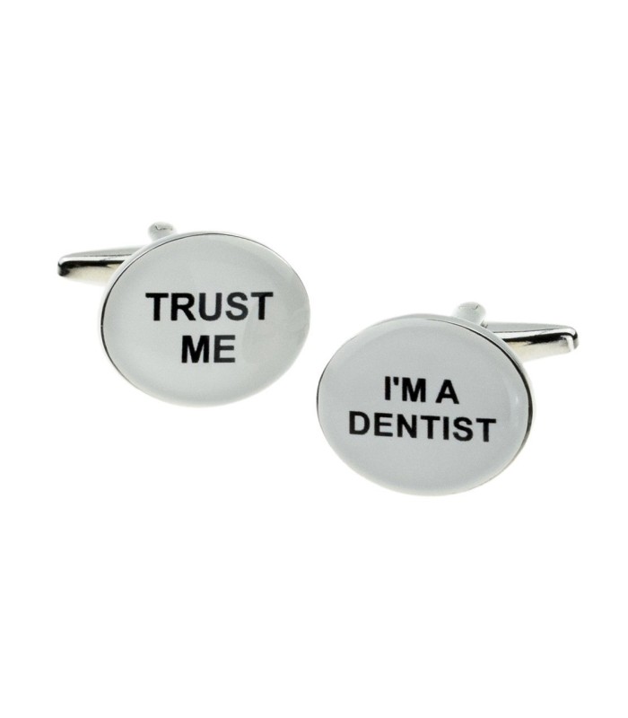Gemelos para camisa Trust Me I´m A Dentist