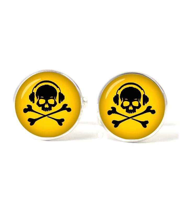Gemelos para camisas Magglass Calavera DJ