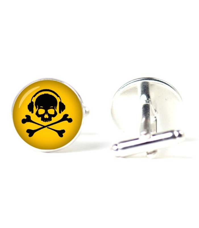 Gemelos para camisas Magglass Calavera DJ