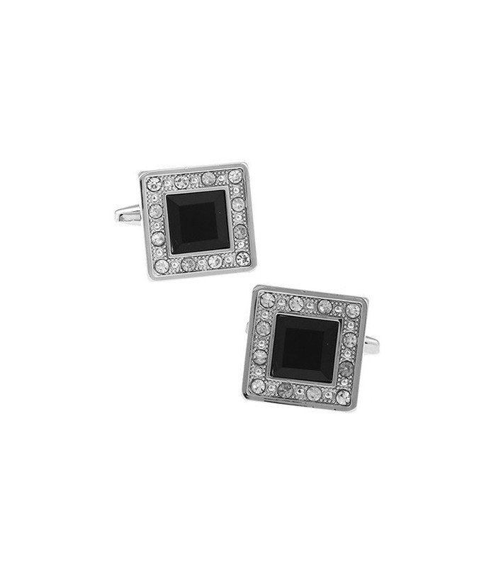 Gemelos Square Crystal Black
