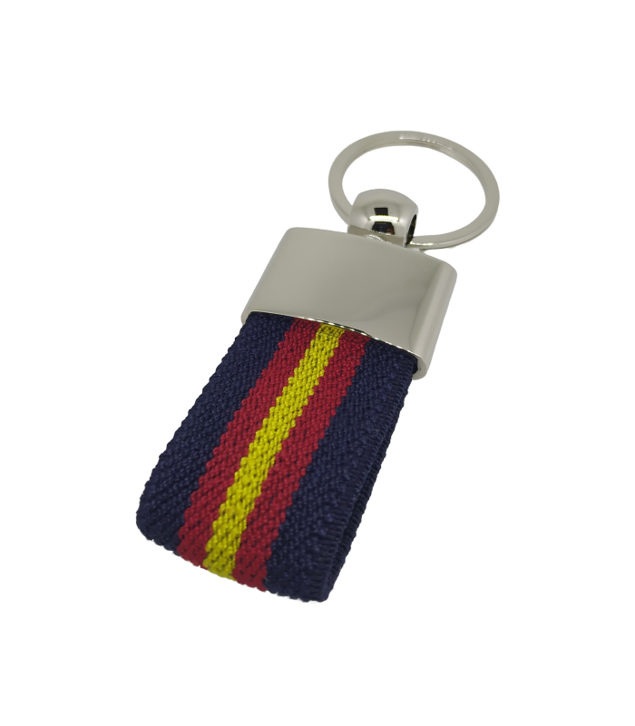 Llavero Lona Bandera España Blue 6x3 cm