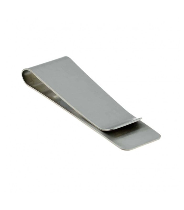 Money Clip Pinza de Billetes Plateado Liso 5,5x2cm