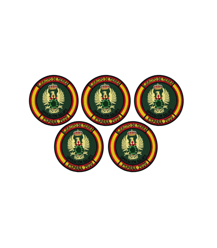 Pack 5 Parches Operación Balmis 2020 Ejercito de Tierra