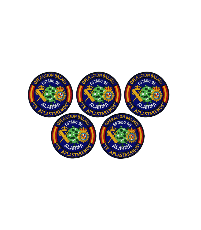 Pack 5 Parches Operación Balmis 2020 Estado de Alarma