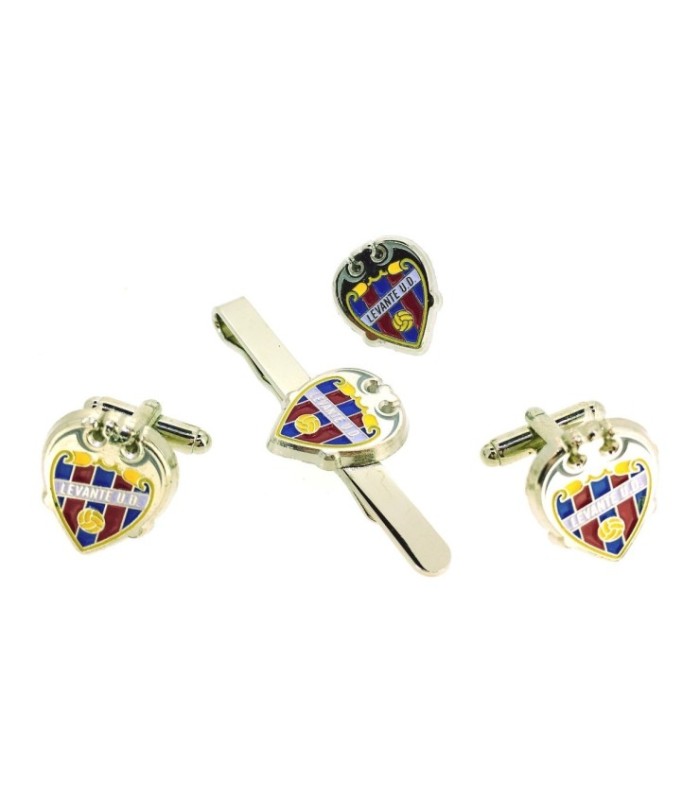 Pack Pasador de corbata Gemelos de camisa y pin de solapa de la UD Levante