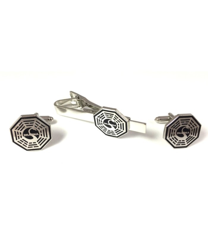 Pack Pasador de Corbata y Gemelos Lost