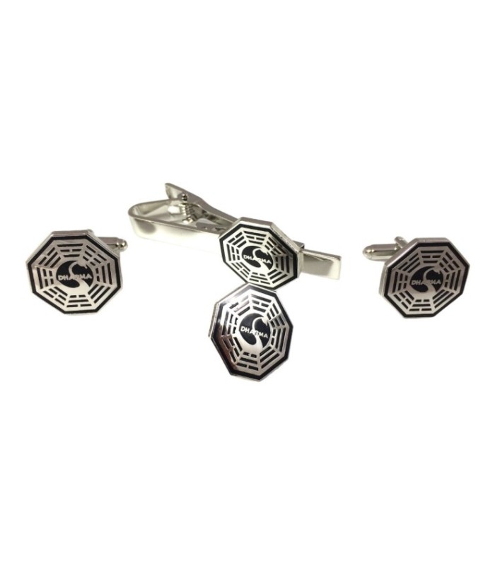 PACK Pasador de Corbata, PIN y Gemelos Lost