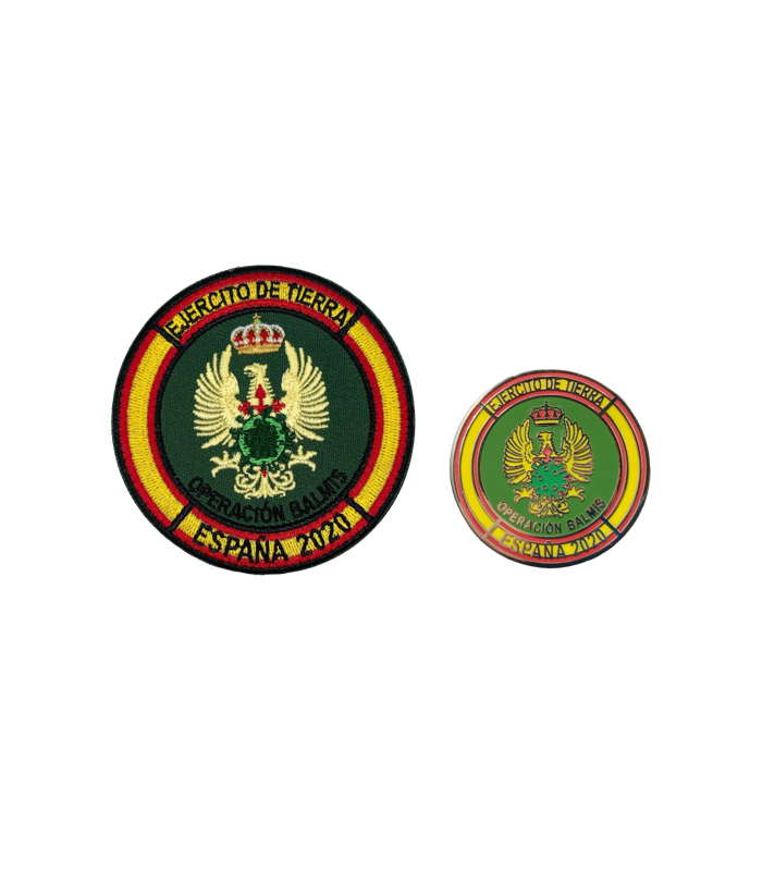 Pack Pin y Parche Operación Balmis 2020 Ejercito de Tierra
