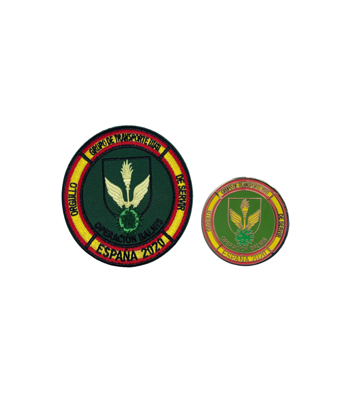 Pack Pin y Parche Operación Balmis 2020 Grupo de Transporte III - 41