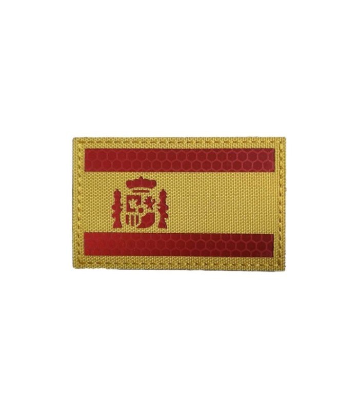 Parche Bandera de España -Reflectantes - Hook and Loop - 8x5cm