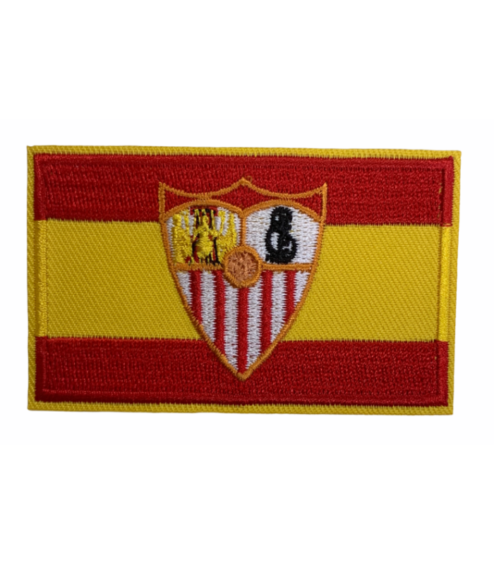 Parche Bandera de España Escudo Sevilla Futbol Club 8x5 cm
