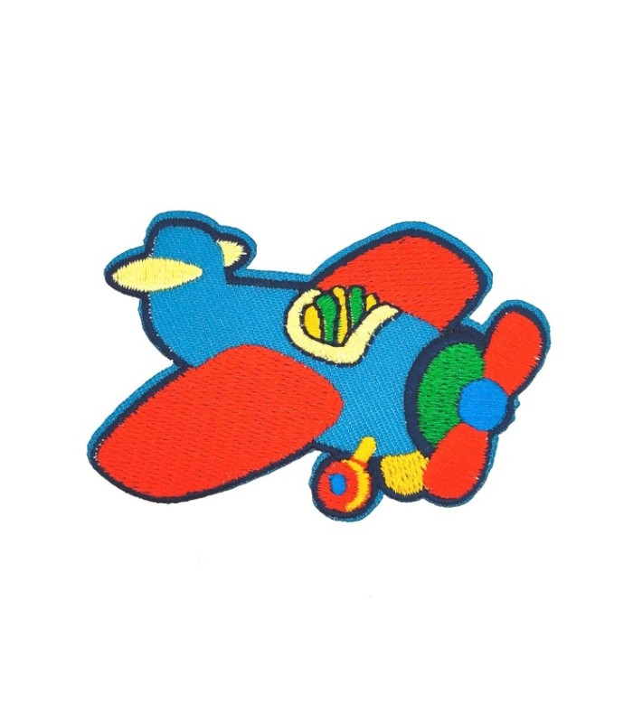 Parche Bordado Avion de Juguete 6,5x5,5cm