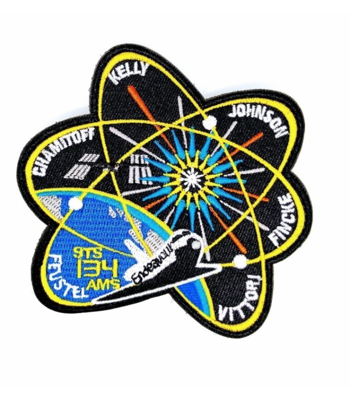 Parche Bordado Hook and Loop STS 134 Nasa 10x9cm