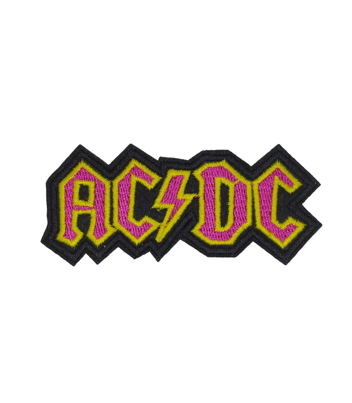 Parche Bordado Termoadhesivo ACDC 9 cm Modelo II