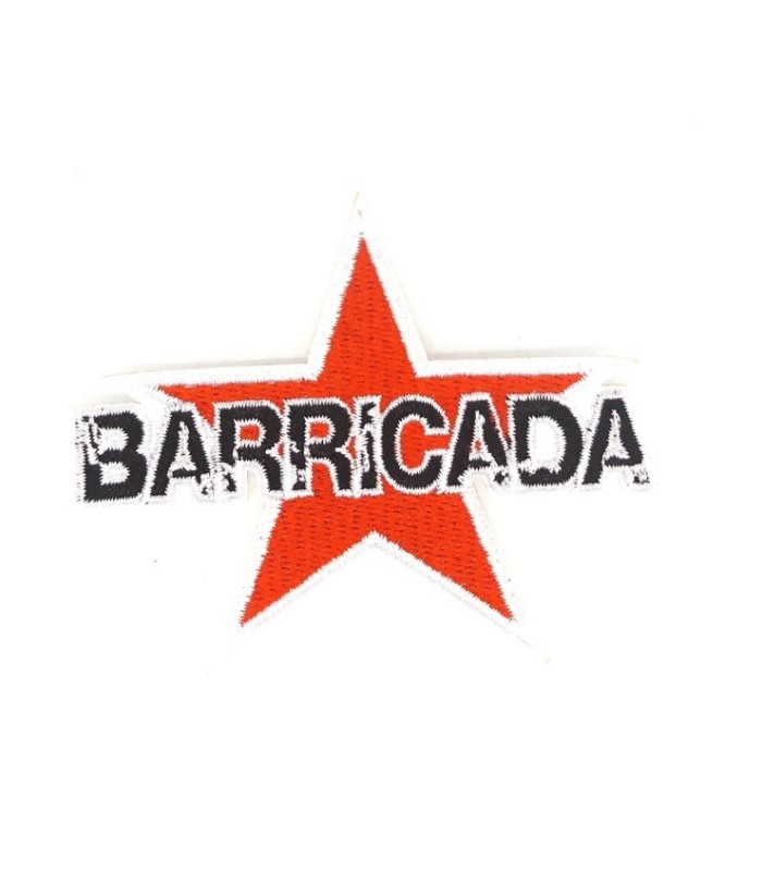Parche Bordado Termoadhesivo Barricada 8x7cm