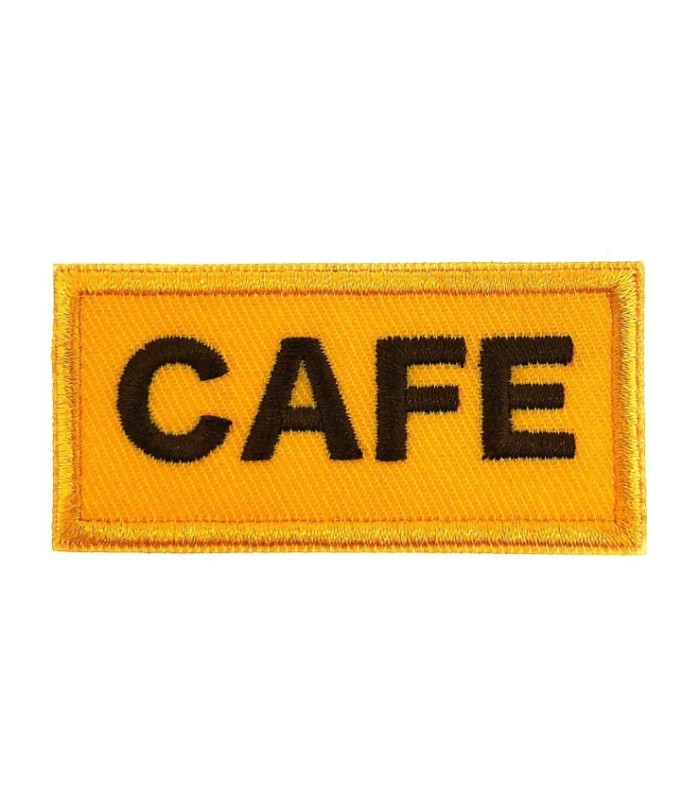 Parche Bordado Termoadhesivo CAFE