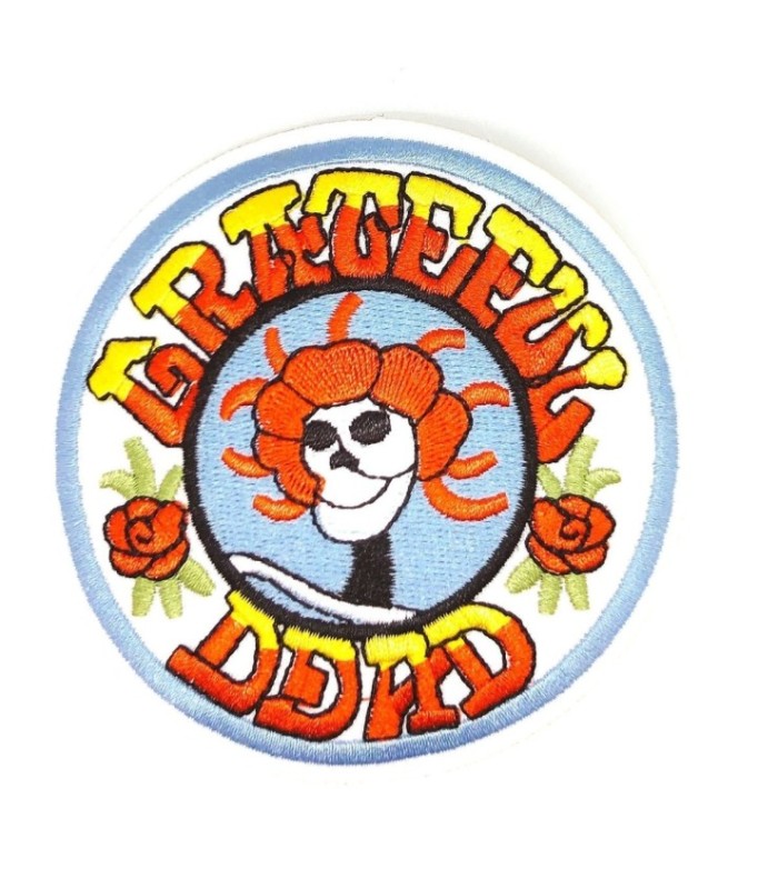 Parche Bordado Termoadhesivo Grateful Dead 8,5cm