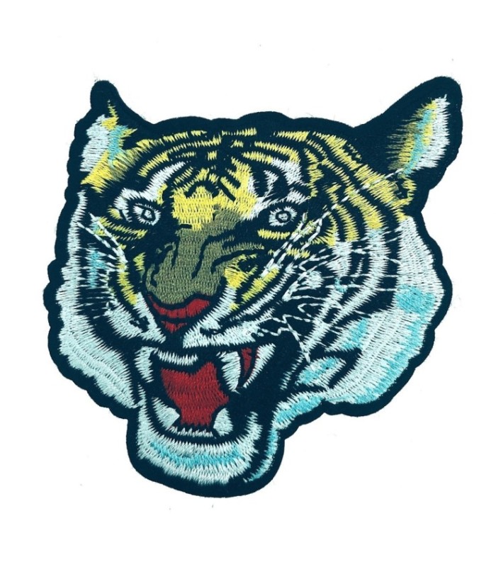 Parche Bordado Termoadhesivo Tigre 7 cm