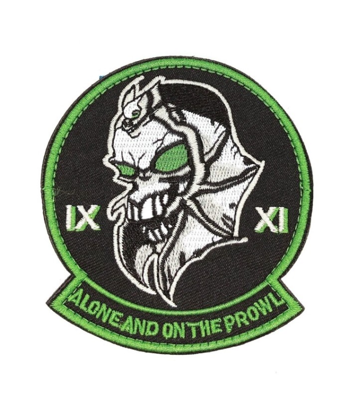 Parche Bordado U.S Air Force Alone on the Prowl 8cm