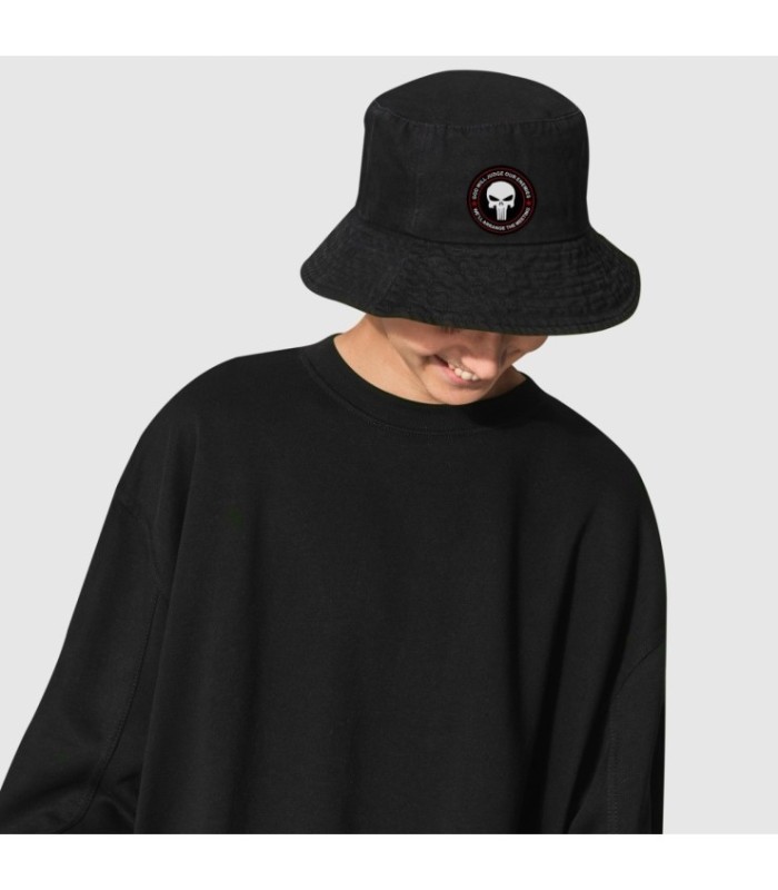 Parche de Goma Hook and Loop Calavera Punisher - 8 x 8 cm